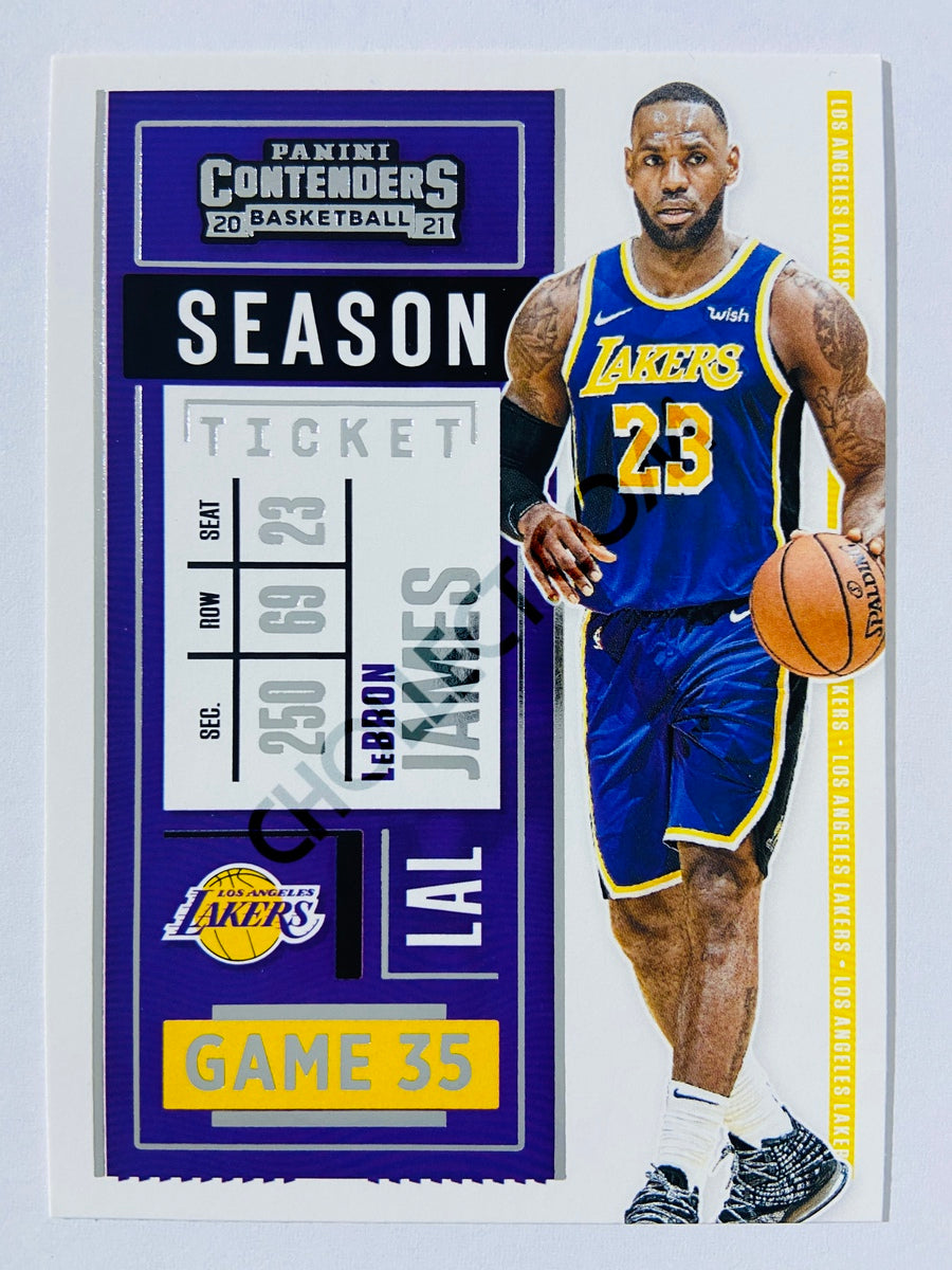 LeBron James - Los Angeles Lakers 2020-21 Panini Contenders Season Ticket #81