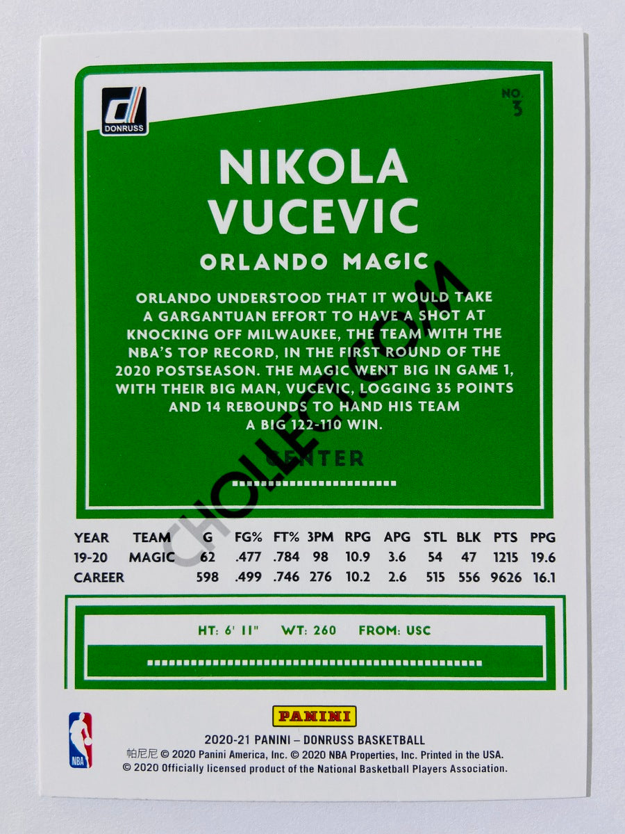 Nikola Vucevic - Orlando Magic 2020-21 Panini Donruss #3