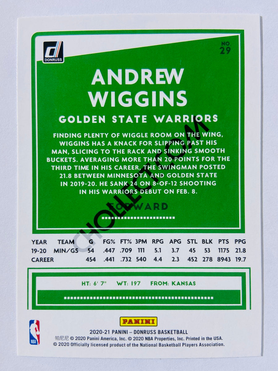 Andrew Wiggins - Golden State Warriors 2020-21 Panini Donruss #29