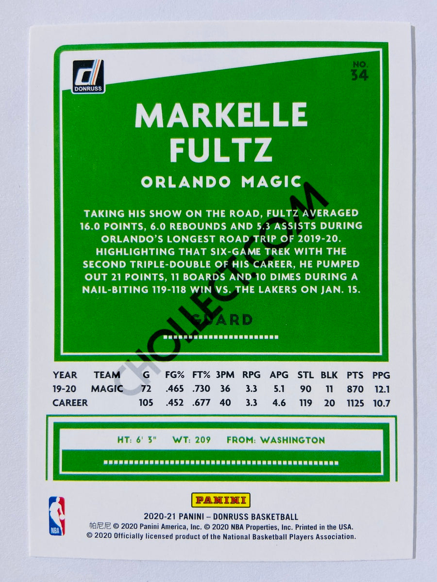 Markelle Fultz - Orlando Magic 2020-21 Panini Donruss #34