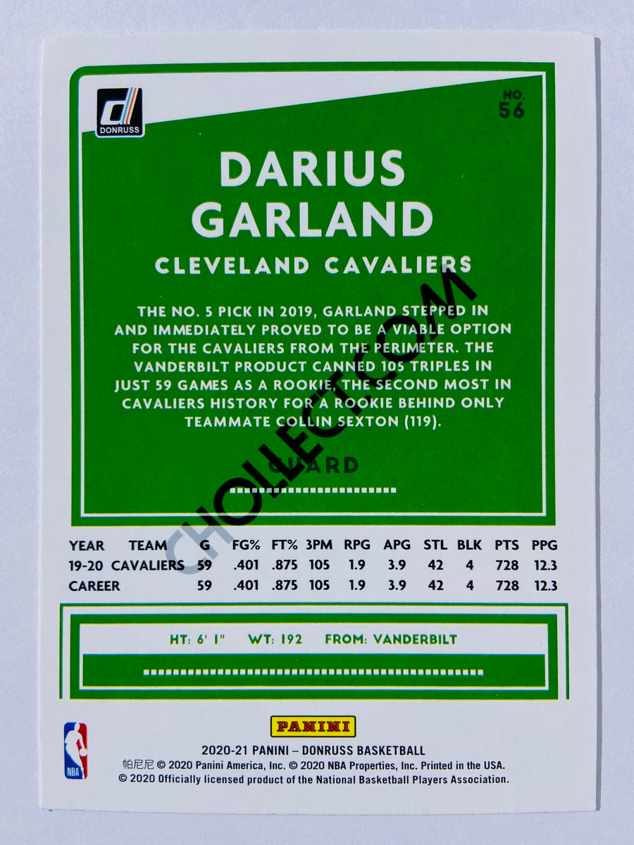 Darius Garland - Cleveland Cavaliers 2020-21 Panini Donruss #56