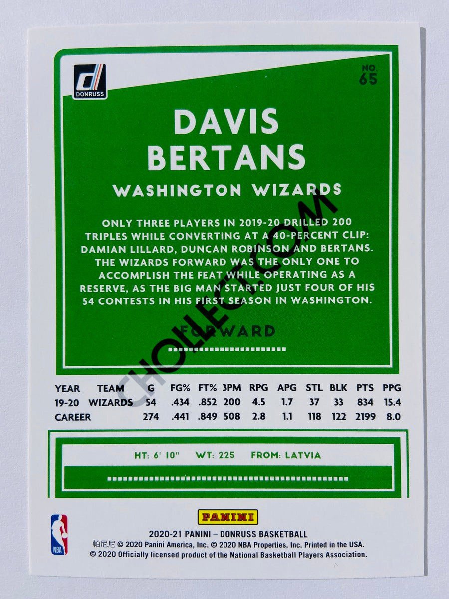 Davis Bertans - Washington Wizards 2020-21 Panini Donruss #65