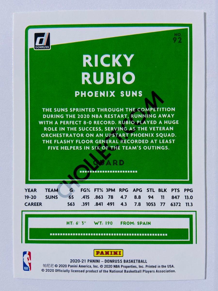 Ricky Rubio - Phoenix Suns 2020-21 Panini Donruss #92