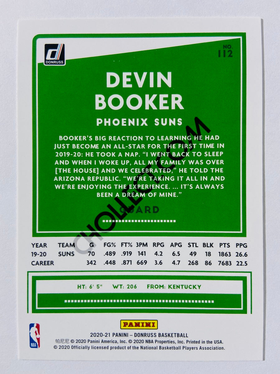 Devin Booker - Phoenix Suns 2020-21 Panini Donruss #112