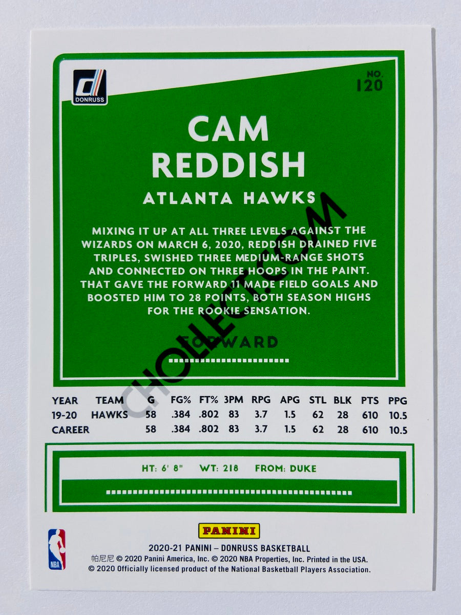 Cam Reddish - Atlanta Hawks 2020-21 Panini Donruss #120