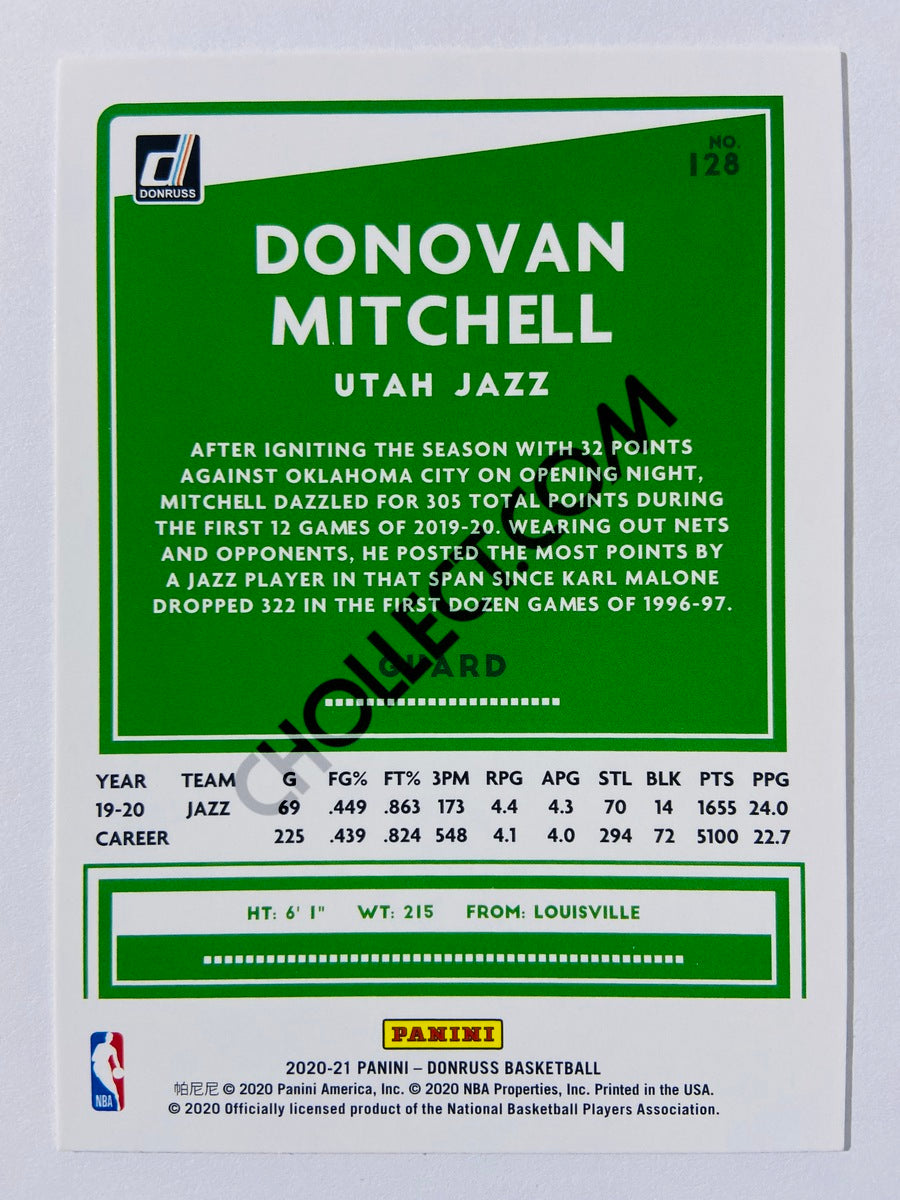 Donovan Mitchell - Utah Jazz 2020-21 Panini Donruss #128