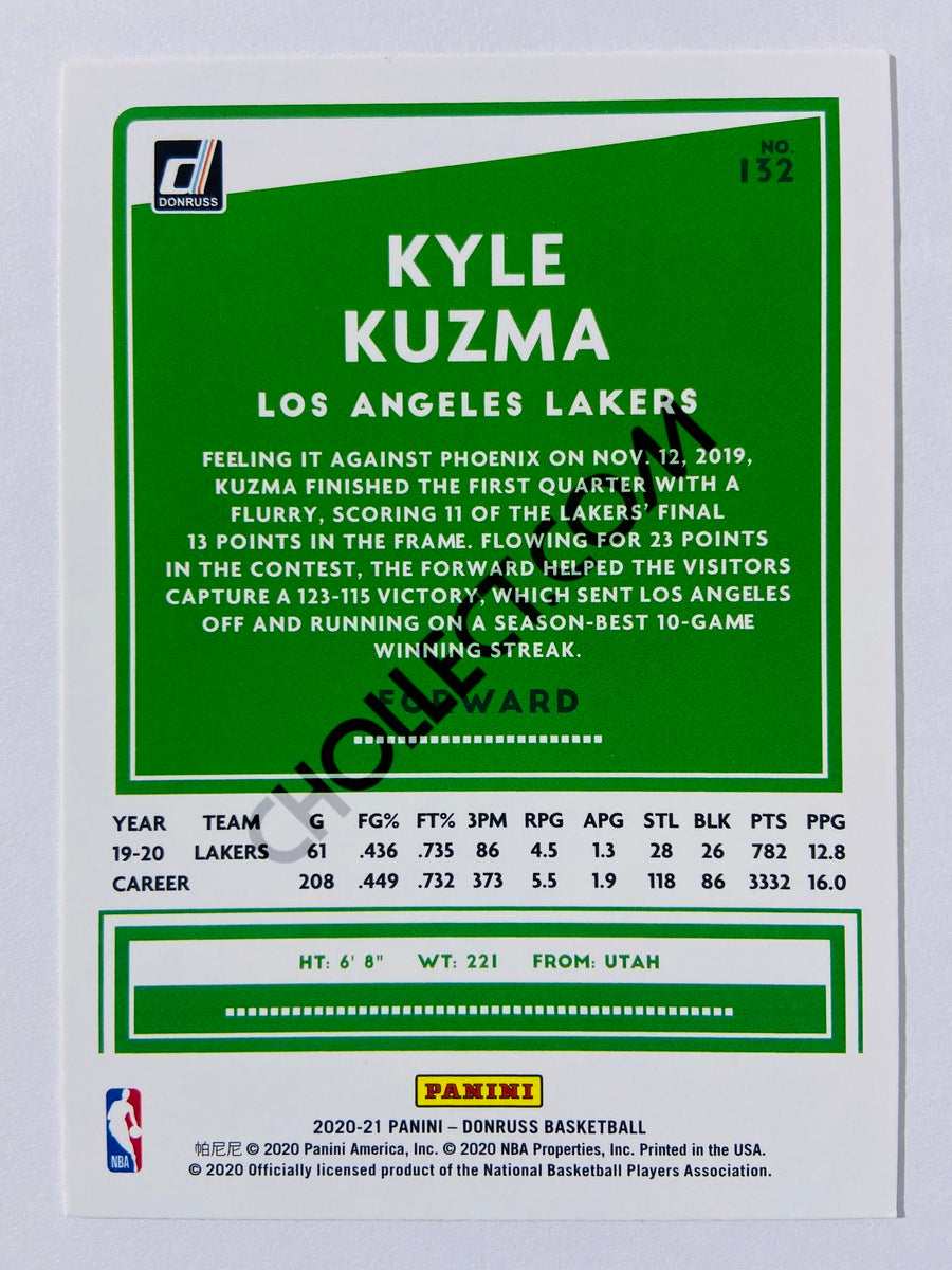Kyle Kuzma - Los Angeles Lakers 2020-21 Panini Donruss #132