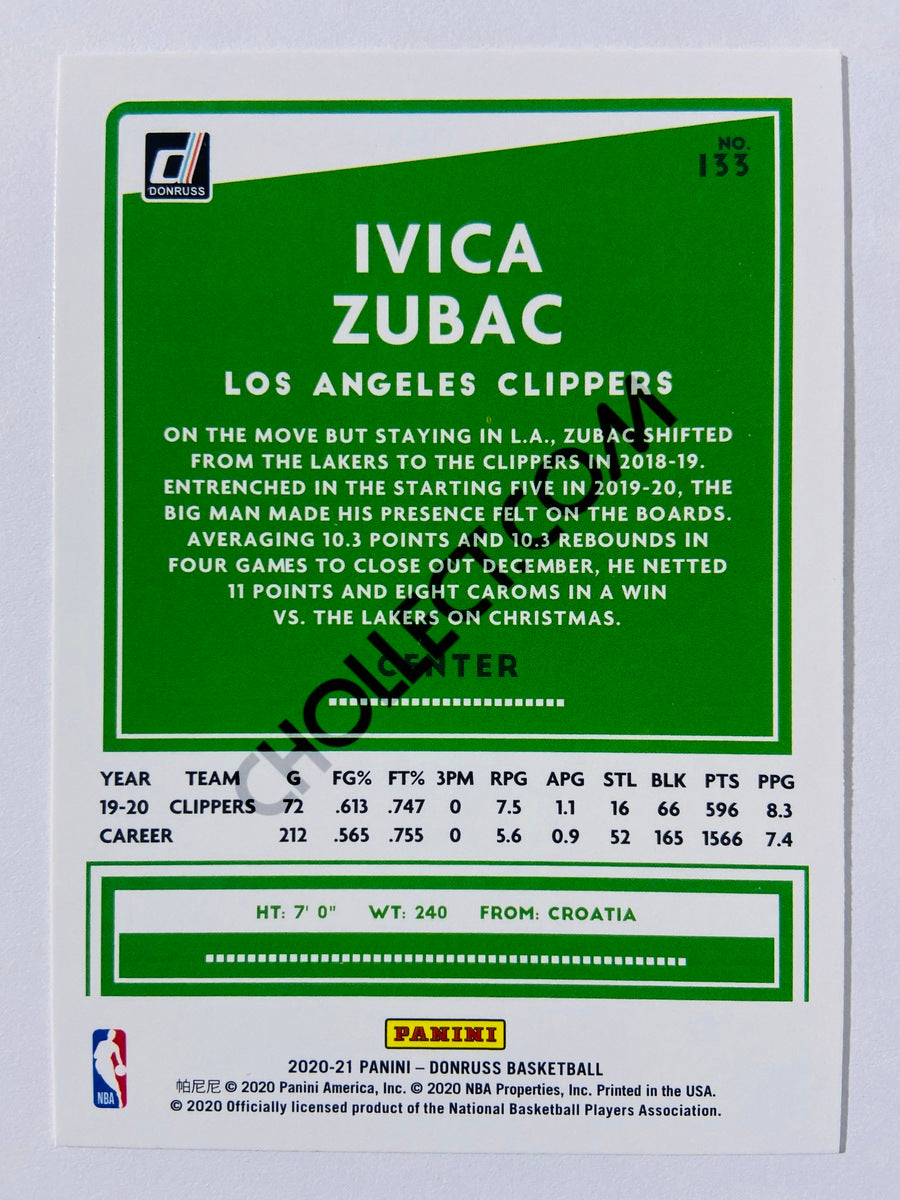 Ivica Zubac - Los Angeles Clippers 2020-21 Panini Donruss #133