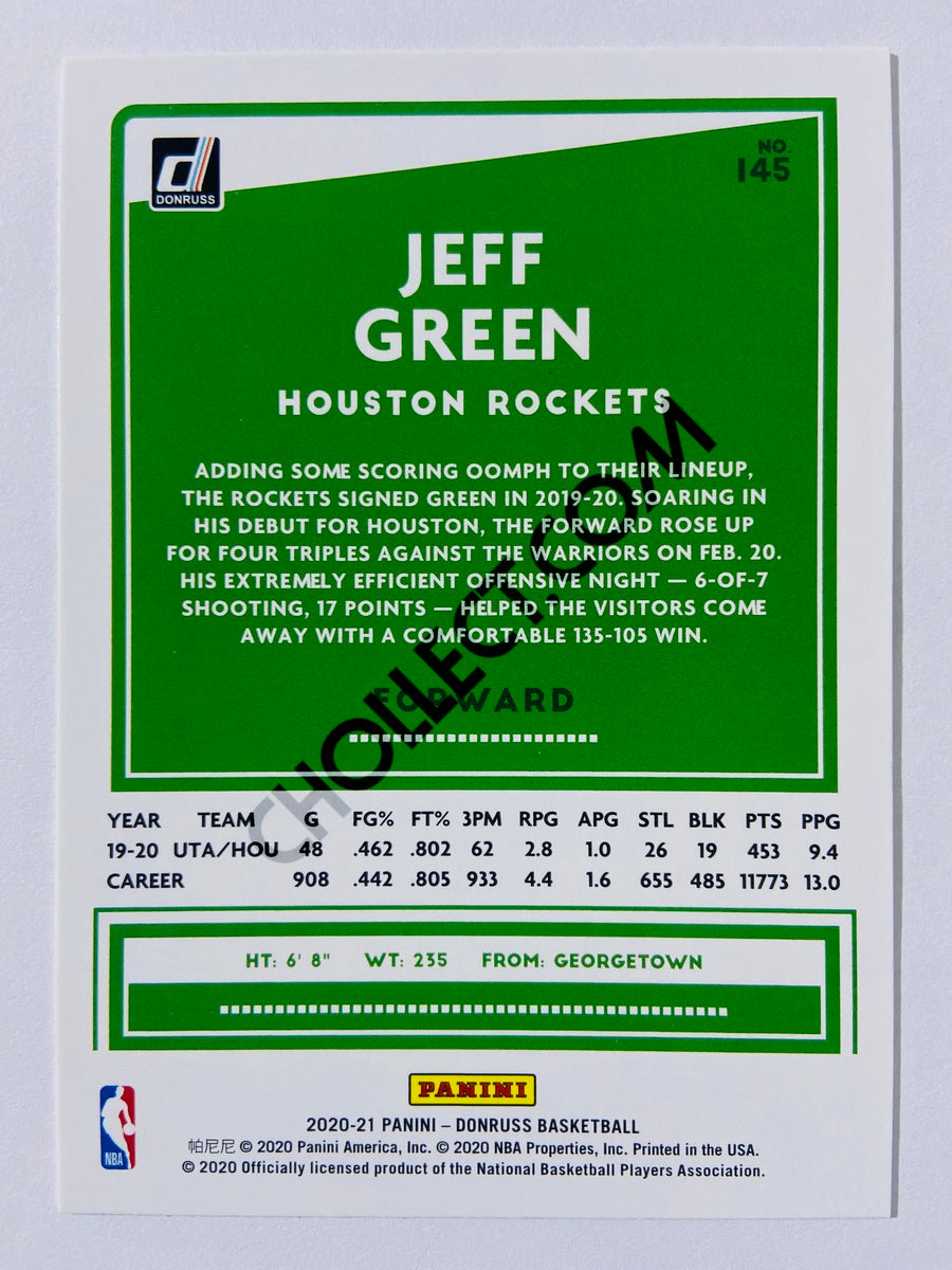 Jeff Green - Houston Rockets 2020-21 Panini Donruss #145