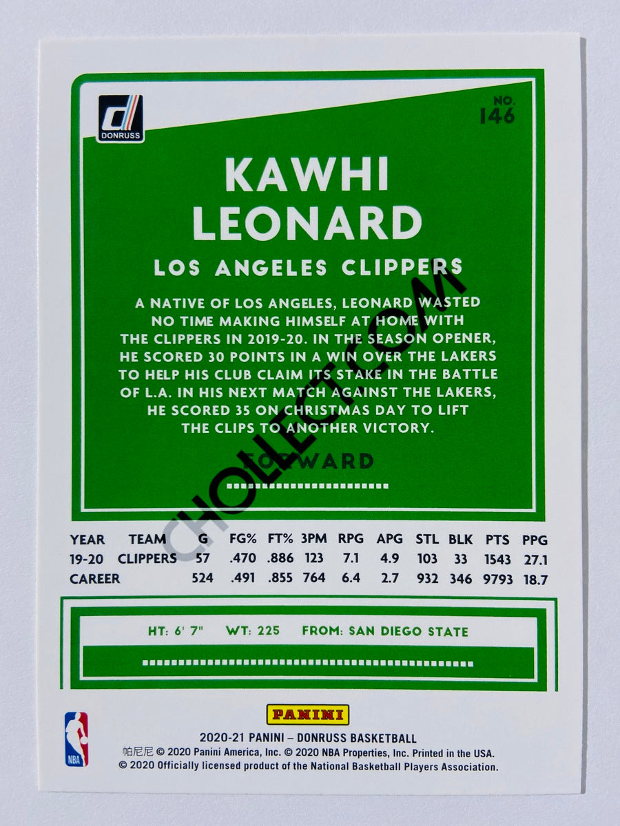 Kawhi Leonard - Los Angeles Clippers 2020-21 Panini Donruss #146