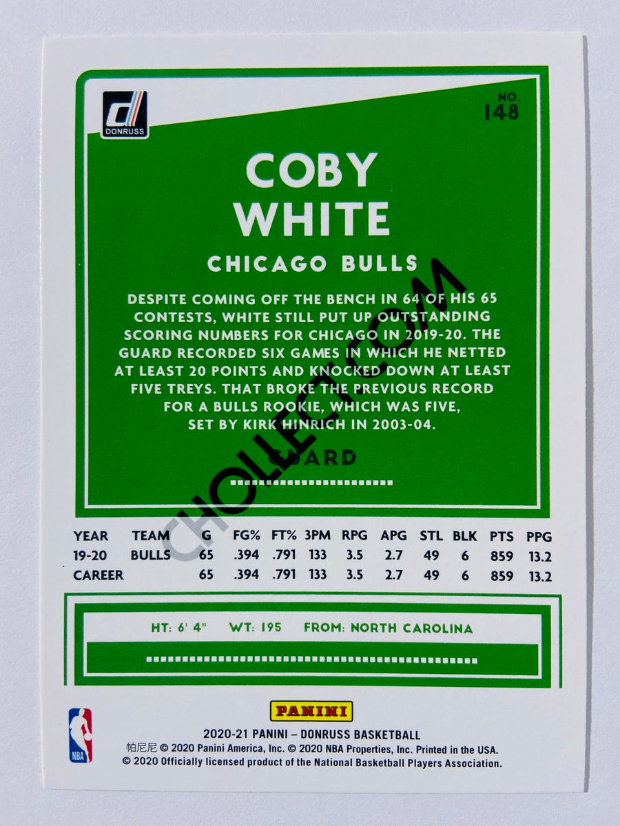 Coby White - Chicago Bulls 2020-21 Panini Donruss #148