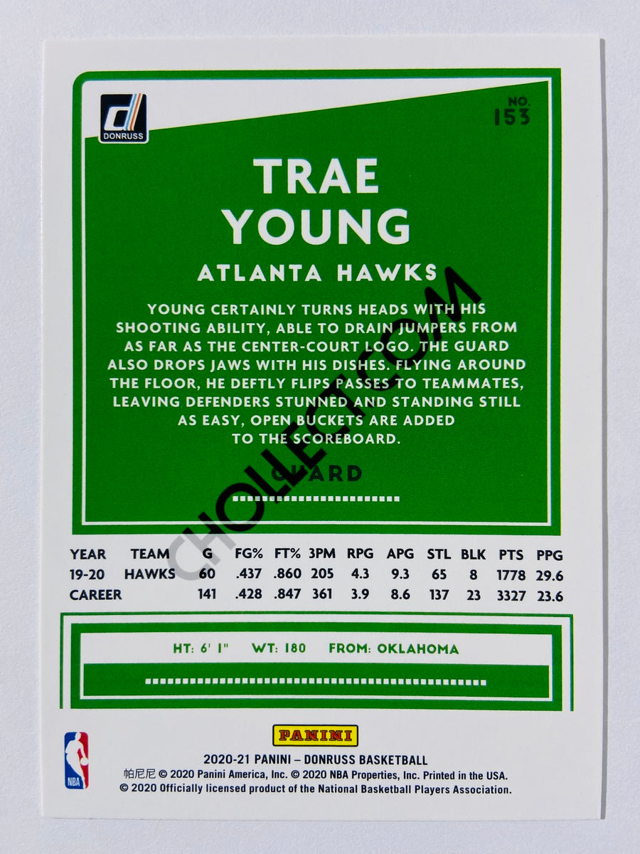Trae Young - Atlanta Hawks 2020-21 Panini Donruss #153