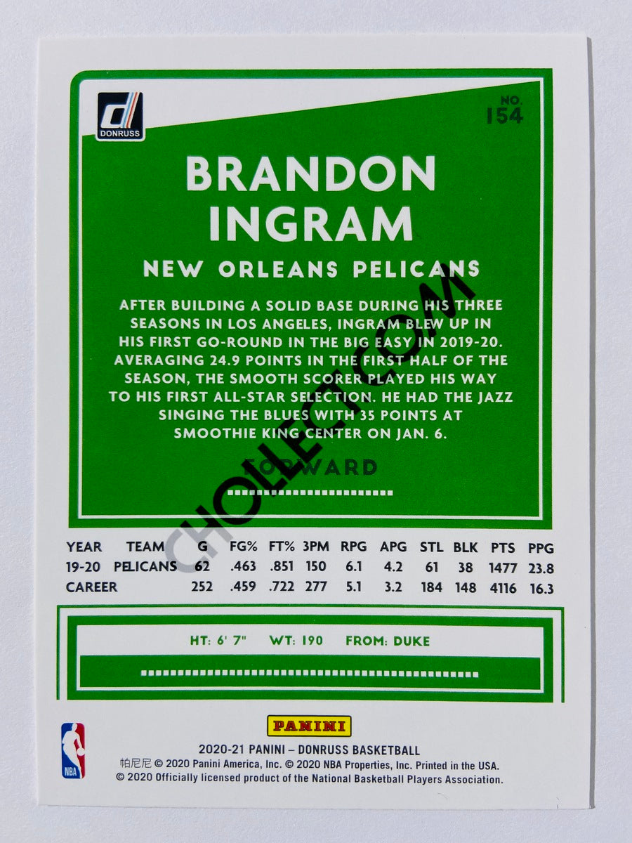 Brandon Ingram - New Orleans Pelicans 2020-21 Panini Donruss #154