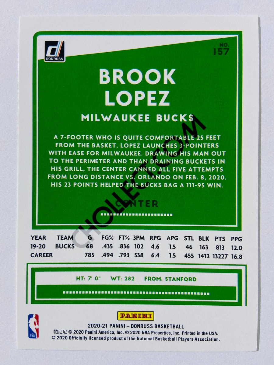 Brook Lopez - Milwaukee Bucks 2020-21 Panini Donruss #157