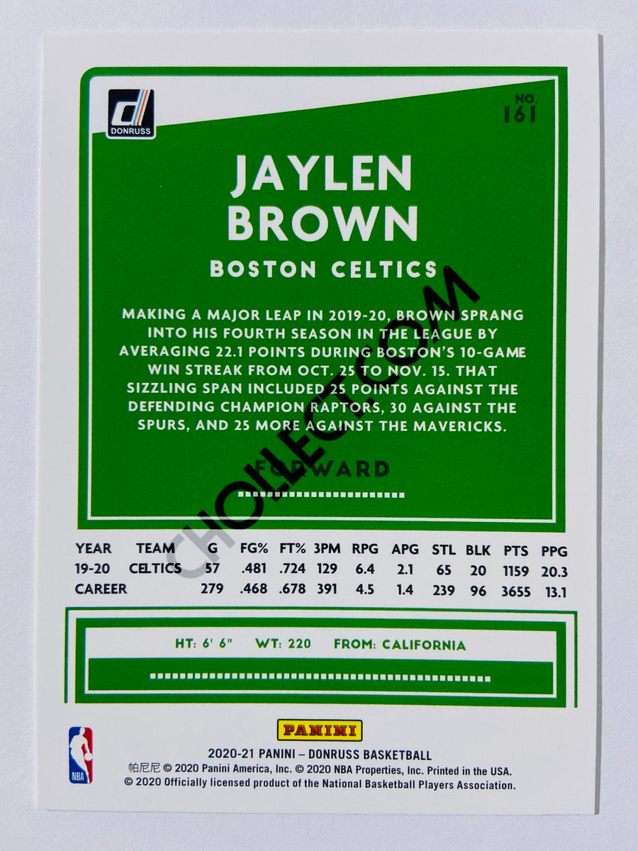 Jaylen Brown - Boston Celtics 2020-21 Panini Donruss #161