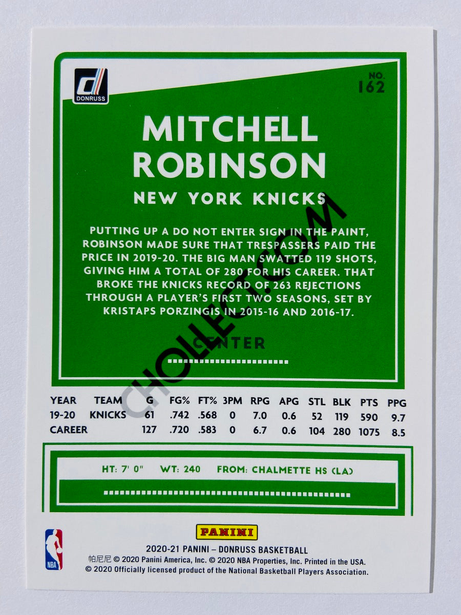 Mitchell Robinson - New York Knicks 2020-21 Panini Donruss #162
