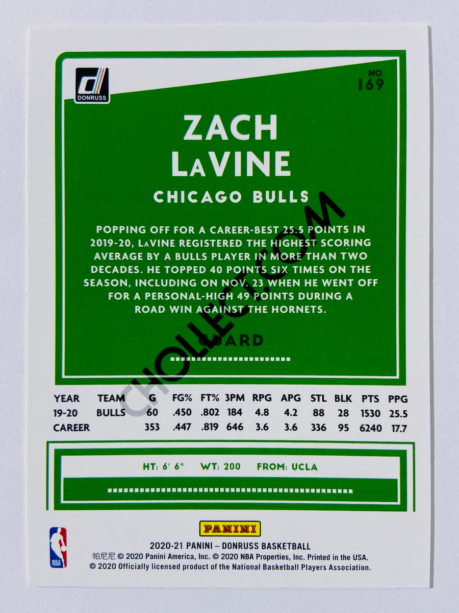 Zach LaVine - Chicago Bulls 2020-21 Panini Donruss #169
