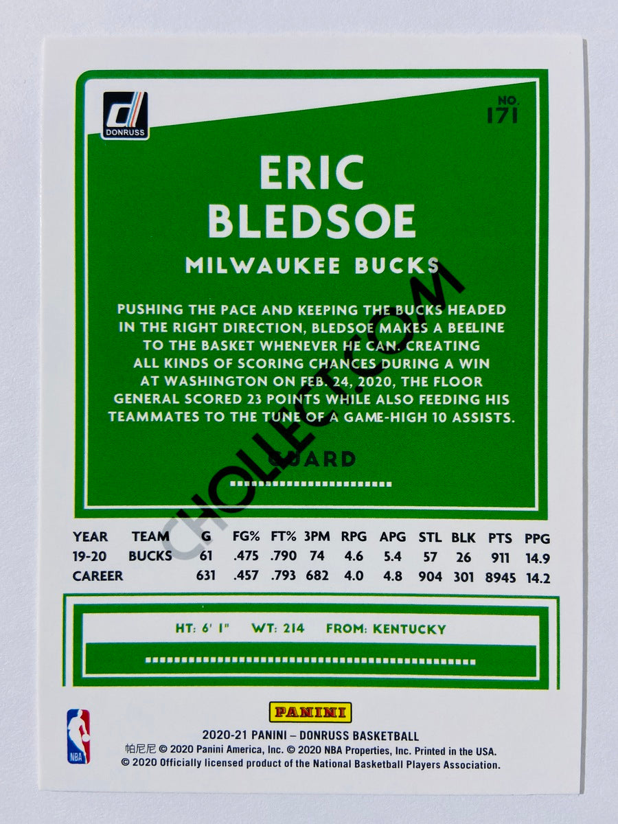 Eric Bledsoe - Milwaukee Bucks 2020-21 Panini Donruss #171