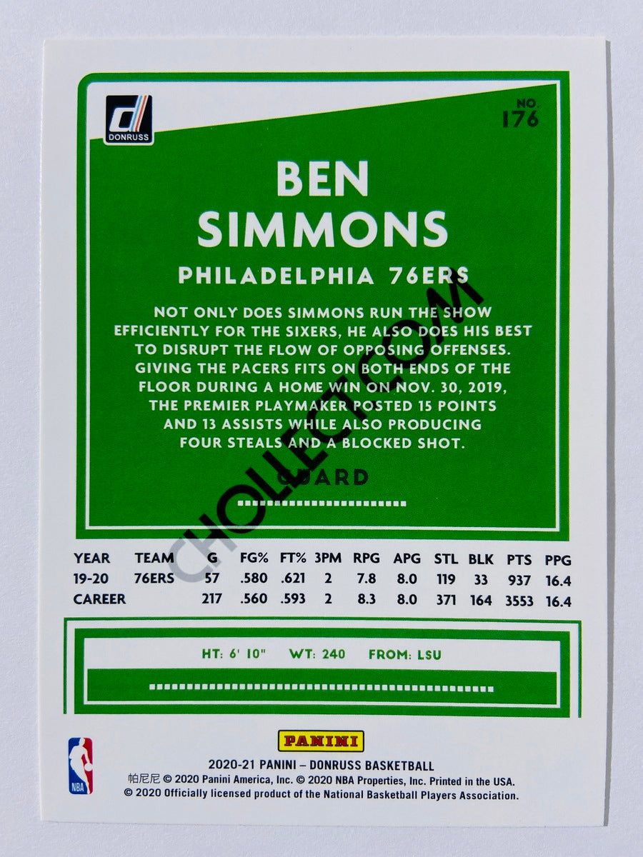 Ben Simmons - Philadelphia 76ers 2020-21 Panini Donruss #176