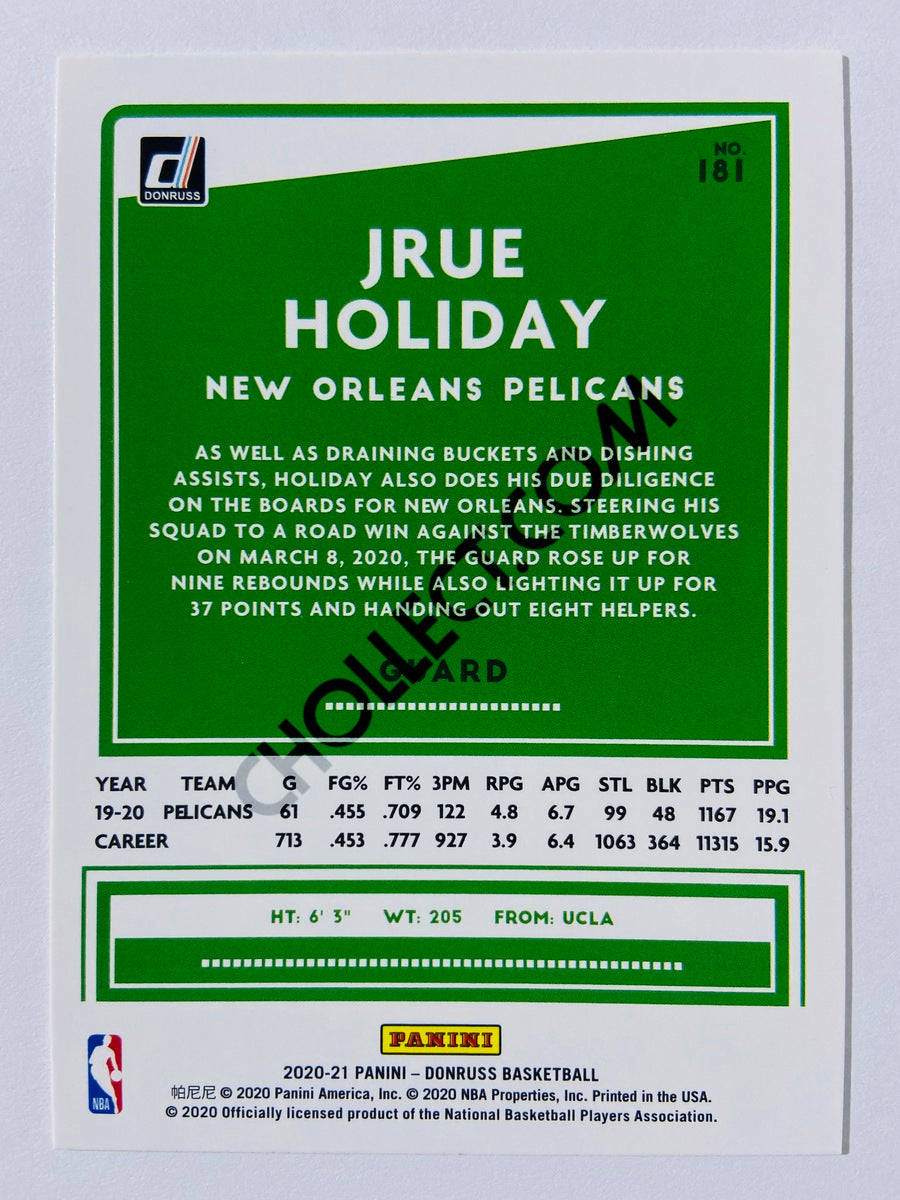 Jrue Holiday - New Orleans Pelicans 2020-21 Panini Donruss #181