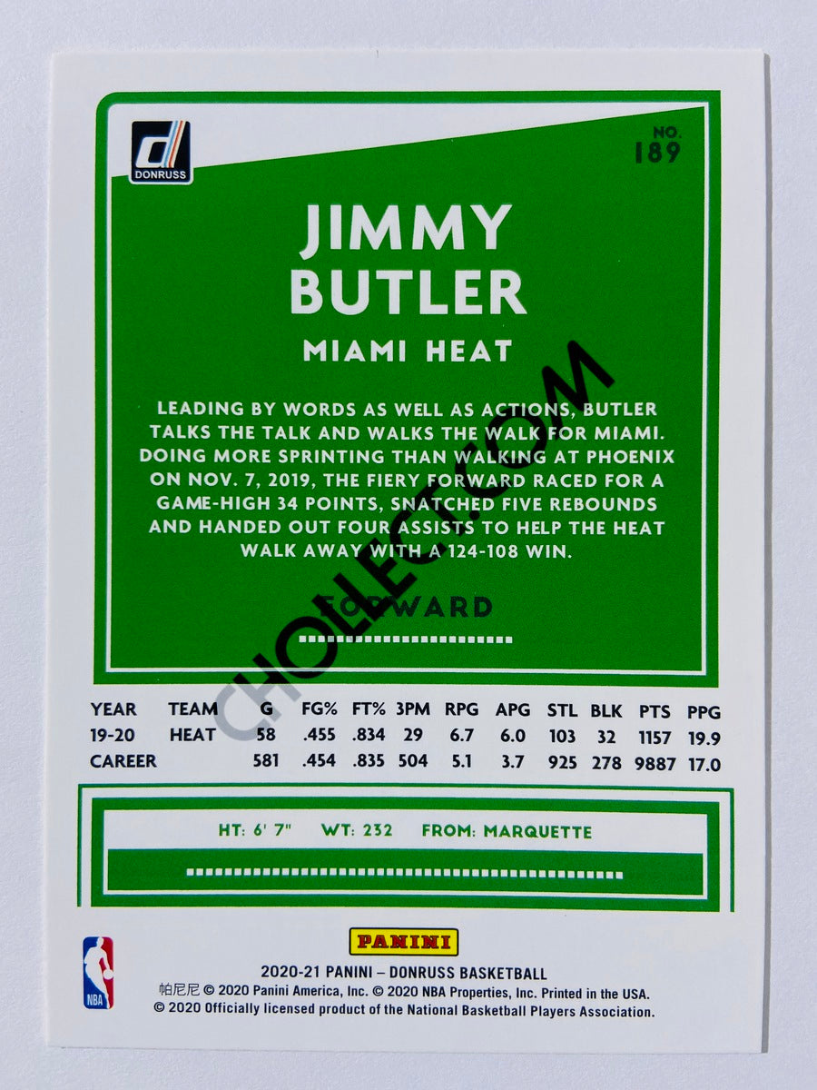Jimmy Butler - Miami Heat 2020-21 Panini Donruss #189
