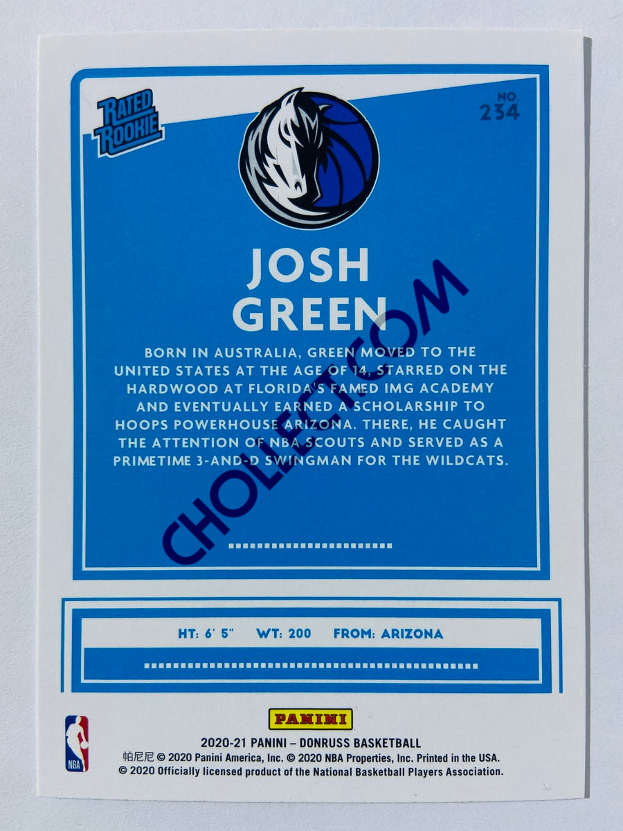 Josh Green - Dallas Mavericks 2020-21 Panini Donruss Rated Rookie #234