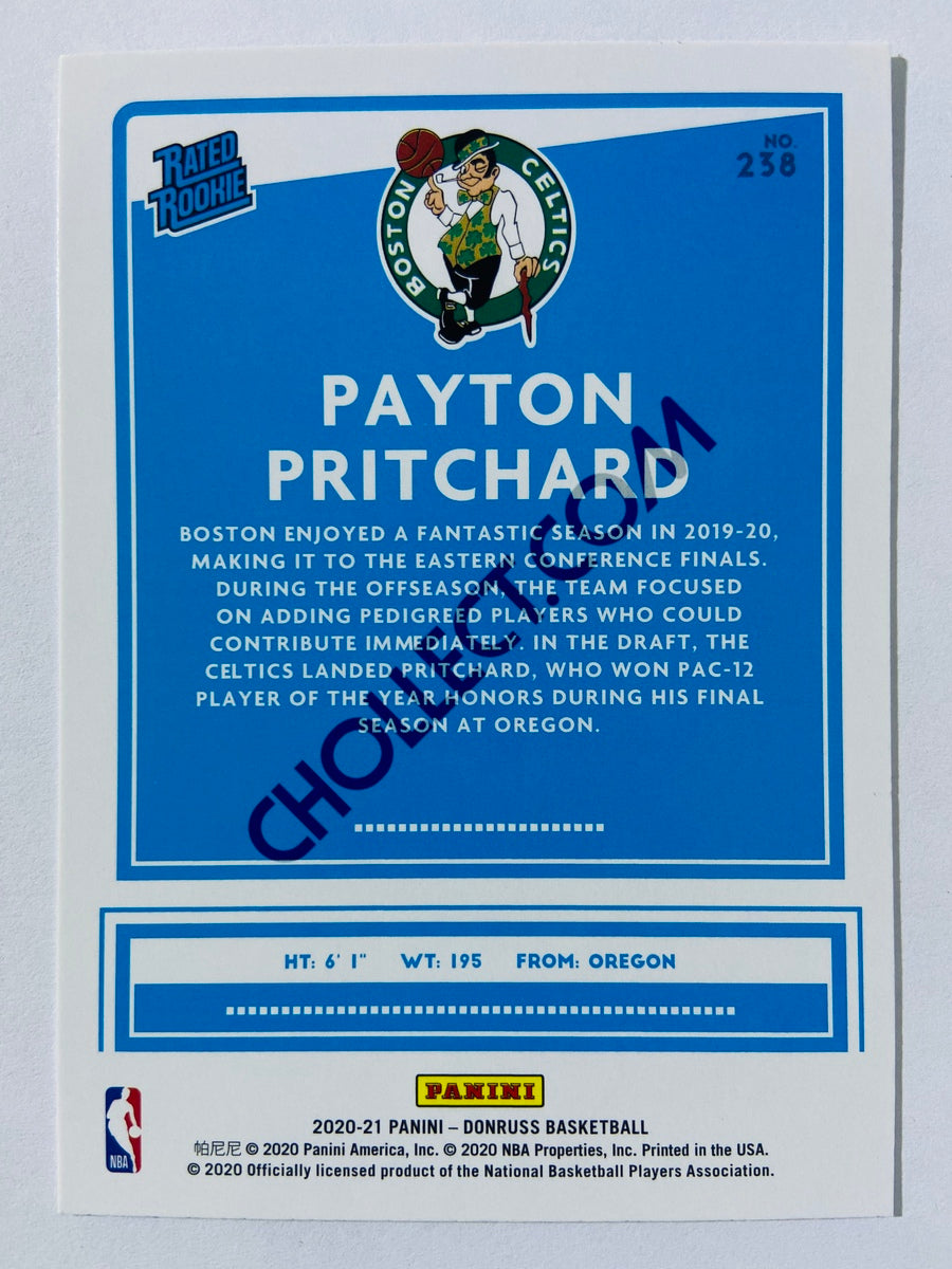 Payton Pritchard - Boston Celtics 2020-21 Panini Donruss Rated Rookie #238