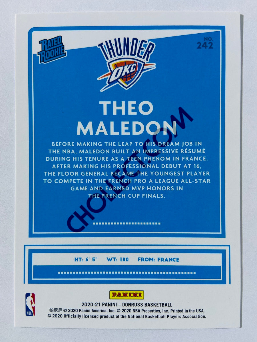 Theo Maledon - Oklahoma City Thunder 2020-21 Panini Donruss Rated Rookie #242