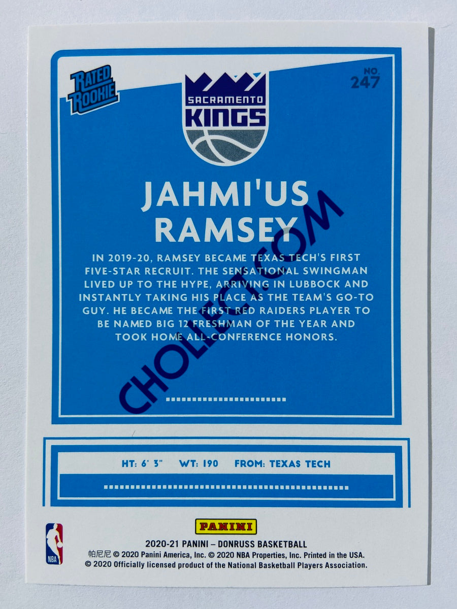 Jahmi'us Ramsey - Sacramento Kings 2020-21 Panini Donruss Rated Rookie #247