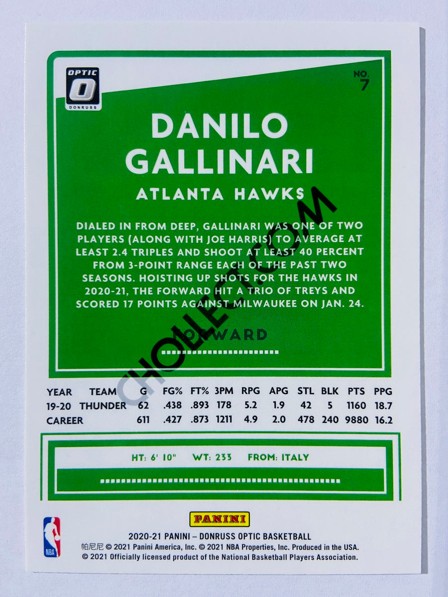 Danilo Gallinari - Atlanta Hawks 2020-21 Panini Donruss Optic #7