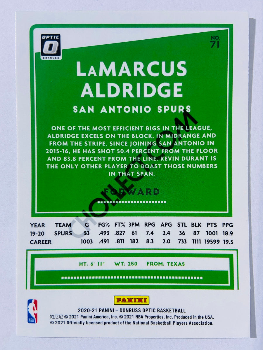 LaMarcus Aldridge - San Antonio Spurs 2020-21 Panini Donruss Optic #71