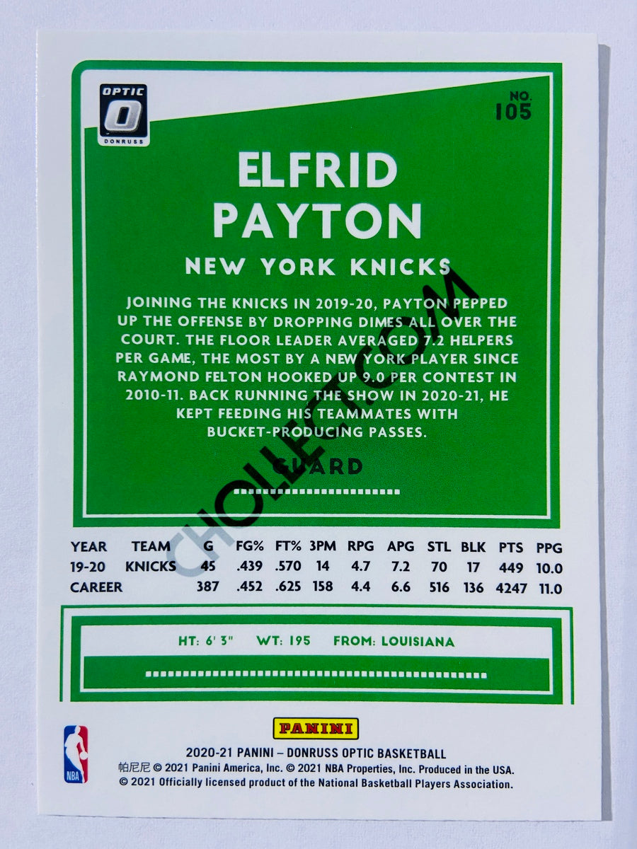 Elfrid Payton - New York Knicks 2020-21 Panini Donruss Optic #105