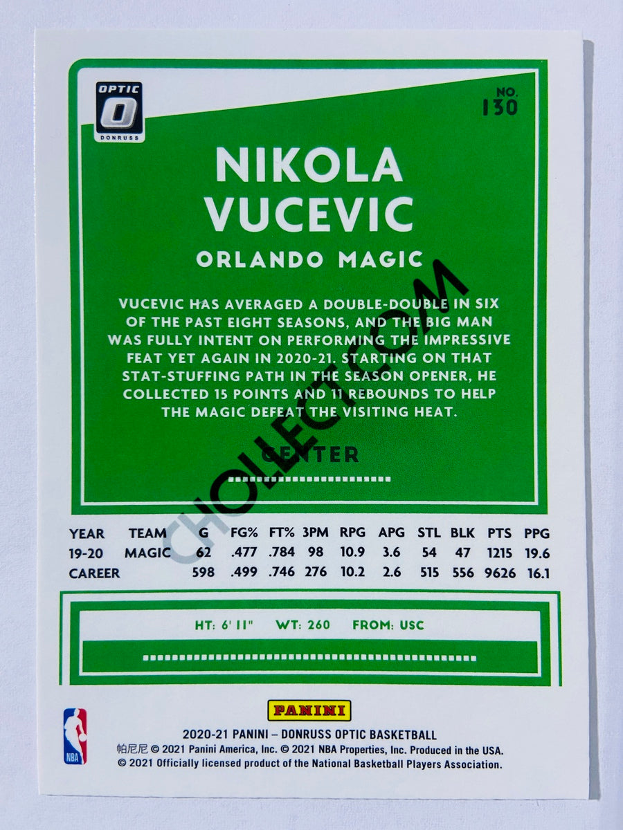 Nikola Vucevic - Orlando Magic 2020-21 Panini Donruss Optic #130