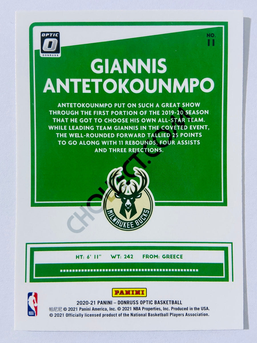 Giannis Antetokounmpo - Milwaukee Bucks 2020-21 Panini Donruss Optic All-Stars Insert #11