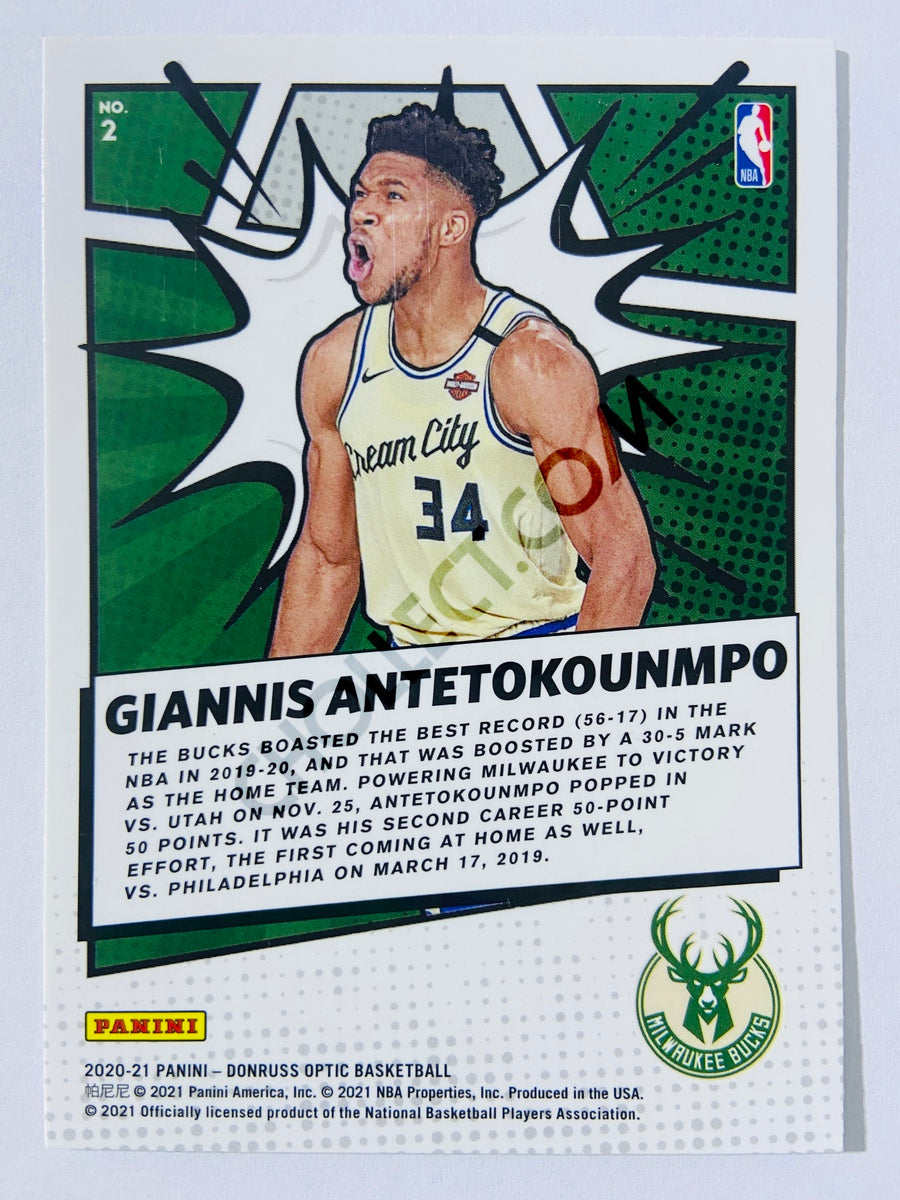 Giannis Antetokounmpo - Milwaukee Bucks 2020-21 Panini Donruss Optic My House! #2