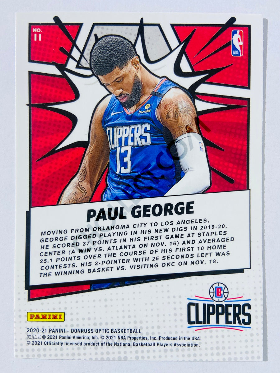 Paul George - Los Angeles Clippers 2020-21 Panini Donruss Optic My House! #11