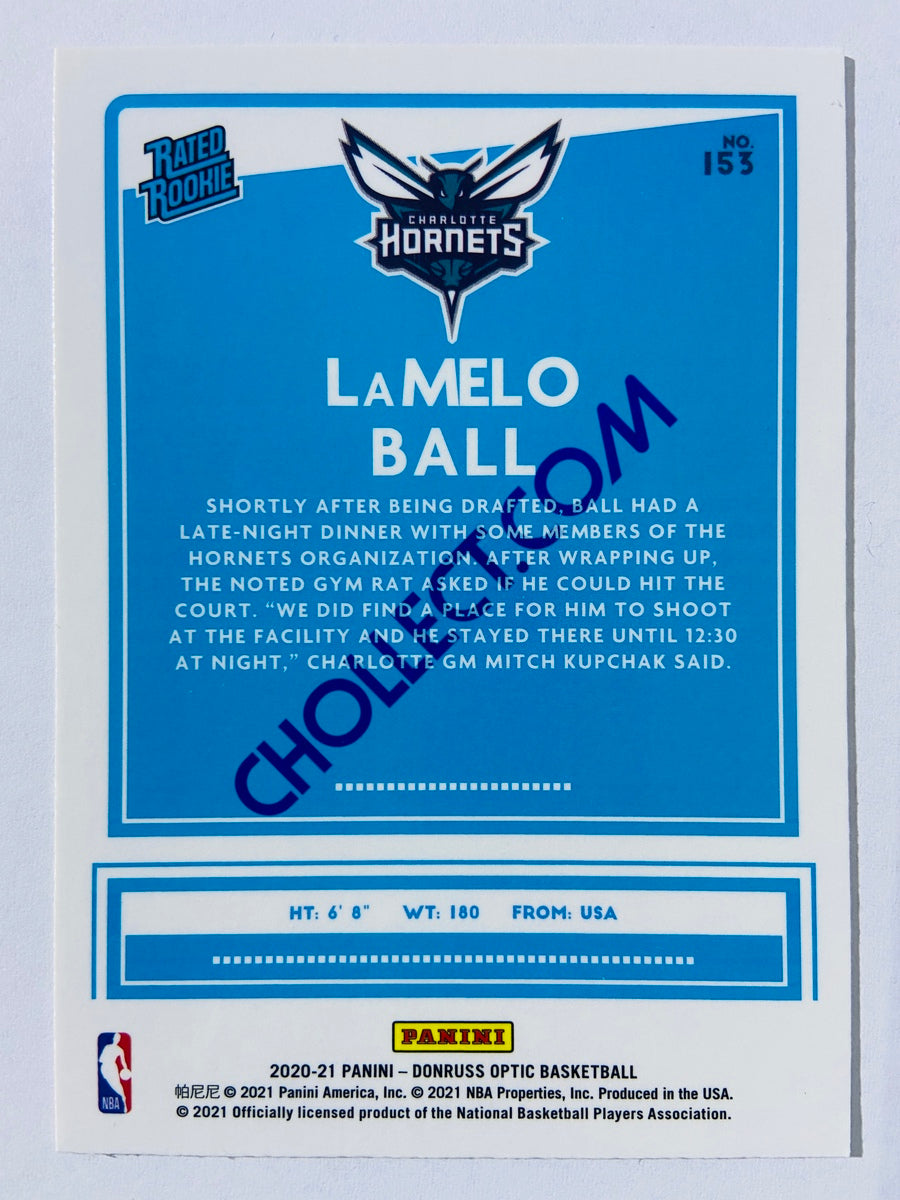 LaMelo Ball - Charlotte Hornets 2020-21 Panini Donruss Optic Rated Rookie #154