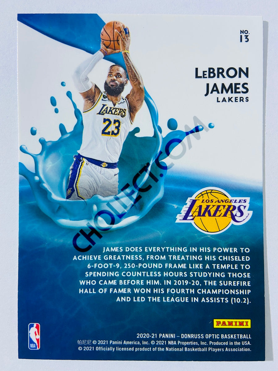 LeBron James - Los Angeles Lakers 2020-21 Panini Donruss Optic Splash #13