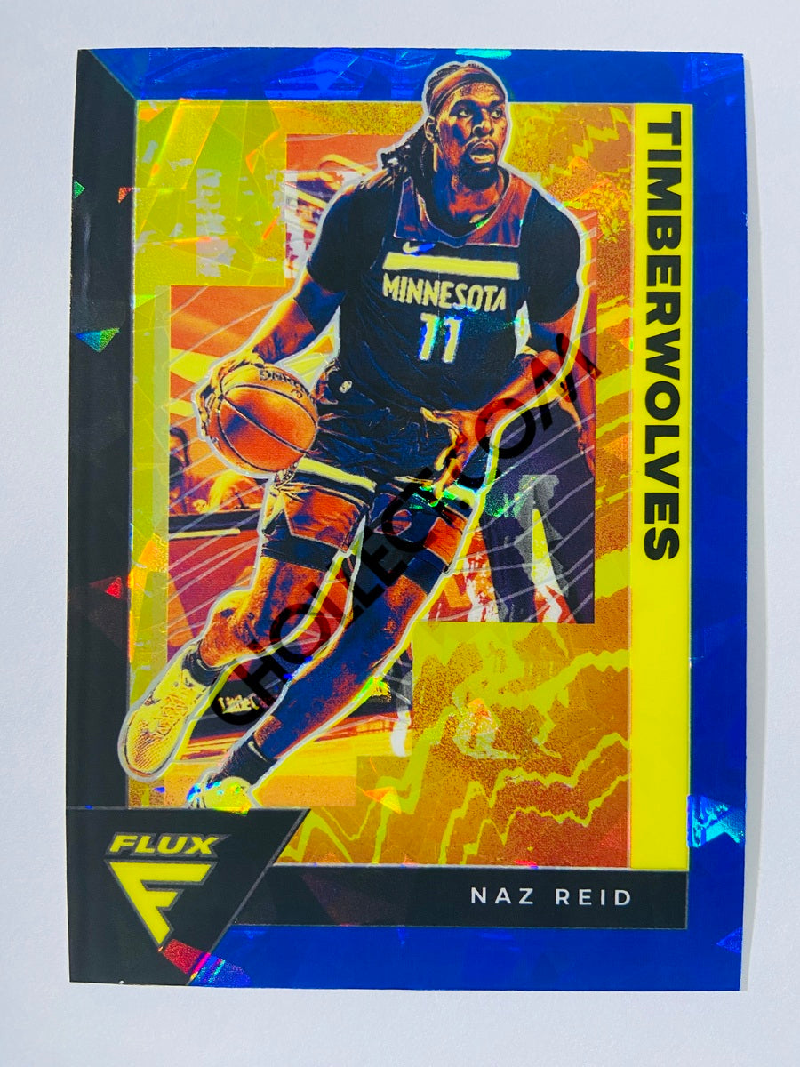 Naz Reid - Minnesota Timberwolves 2020-21 Panini Flux Blue Cracked Ice Parallel #108
