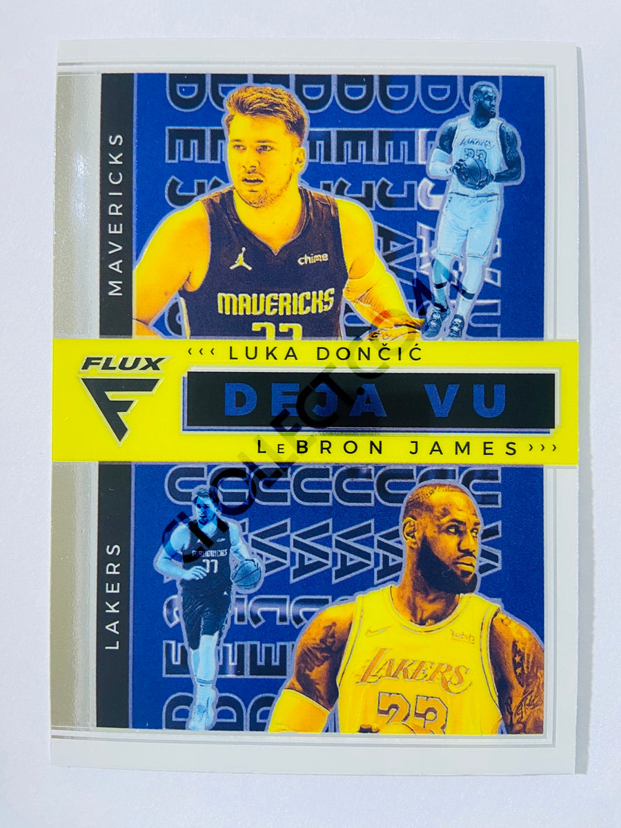 LeBron James / Luka Doncic - Los Angeles Lakers / Dallas Mavericks 2020-21 Panini Flux Deja Vu Insert #17