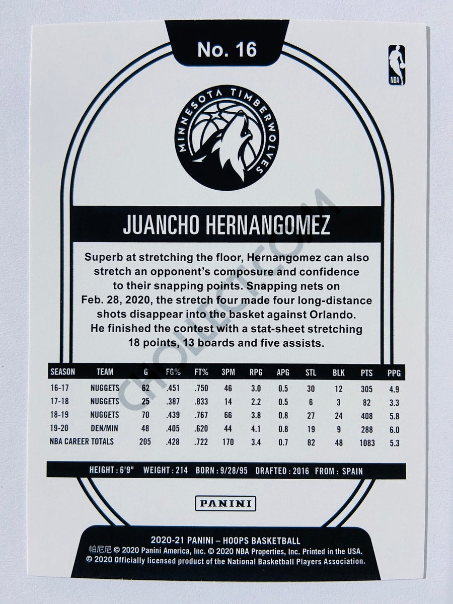 Juancho Hernangomez - Minnesota Timberwolves 2020-21 Panini Hoops #16