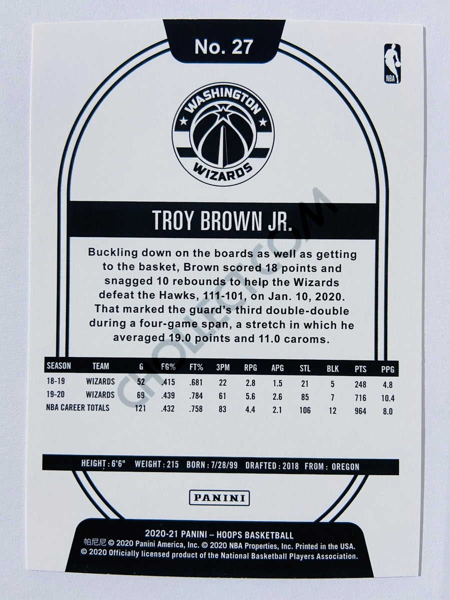 Troy Brown Jr. - Washington Wizards 2020-21 Panini Hoops #27