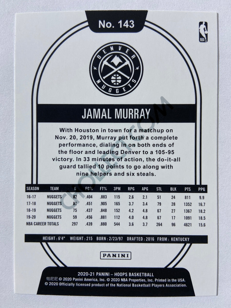Jamal Murray - Denver Nuggets 2020-21 Panini Hoops #143