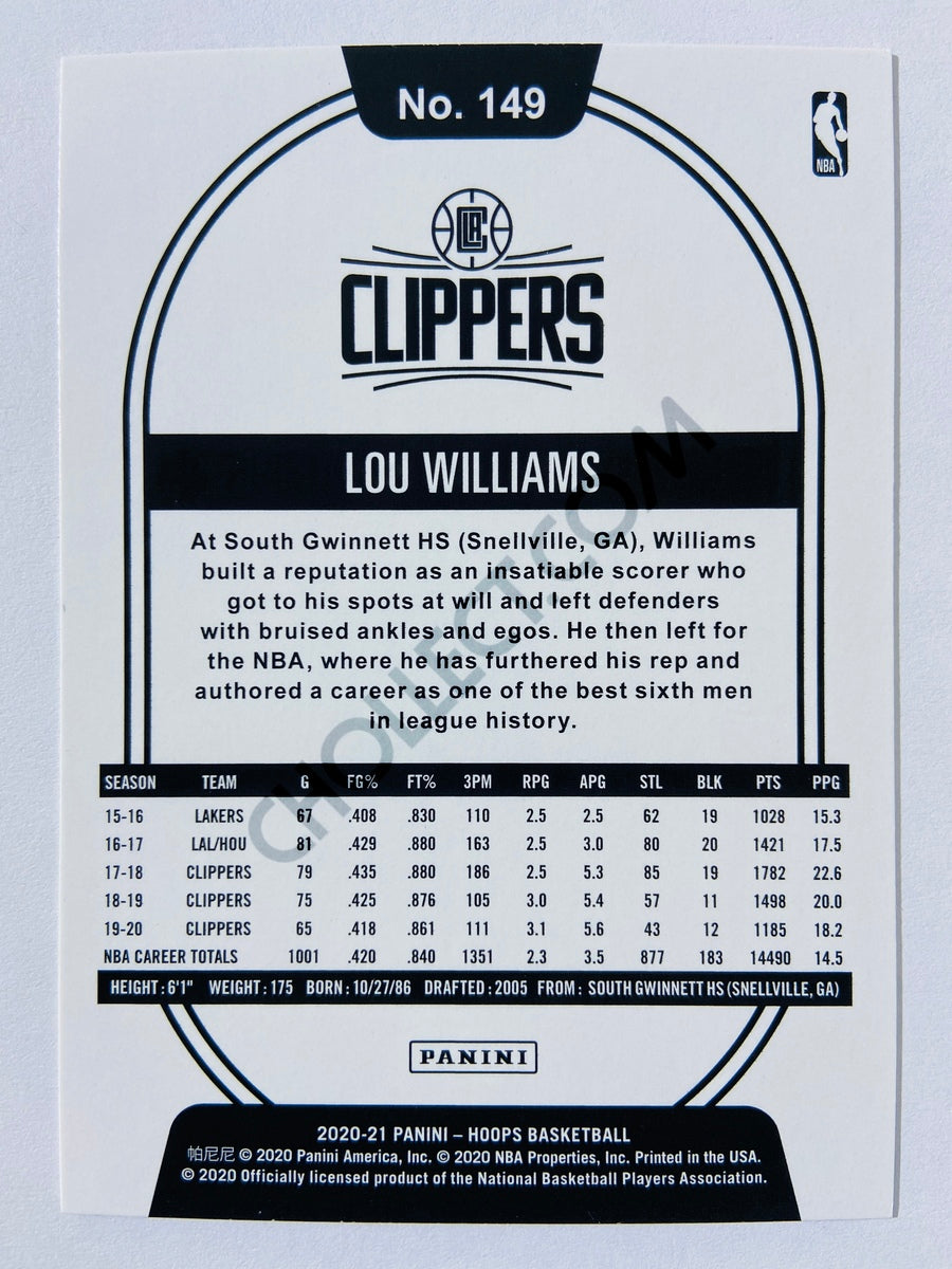 Lou Williams - Los Angeles Clippers 2020-21 Panini Hoops #149