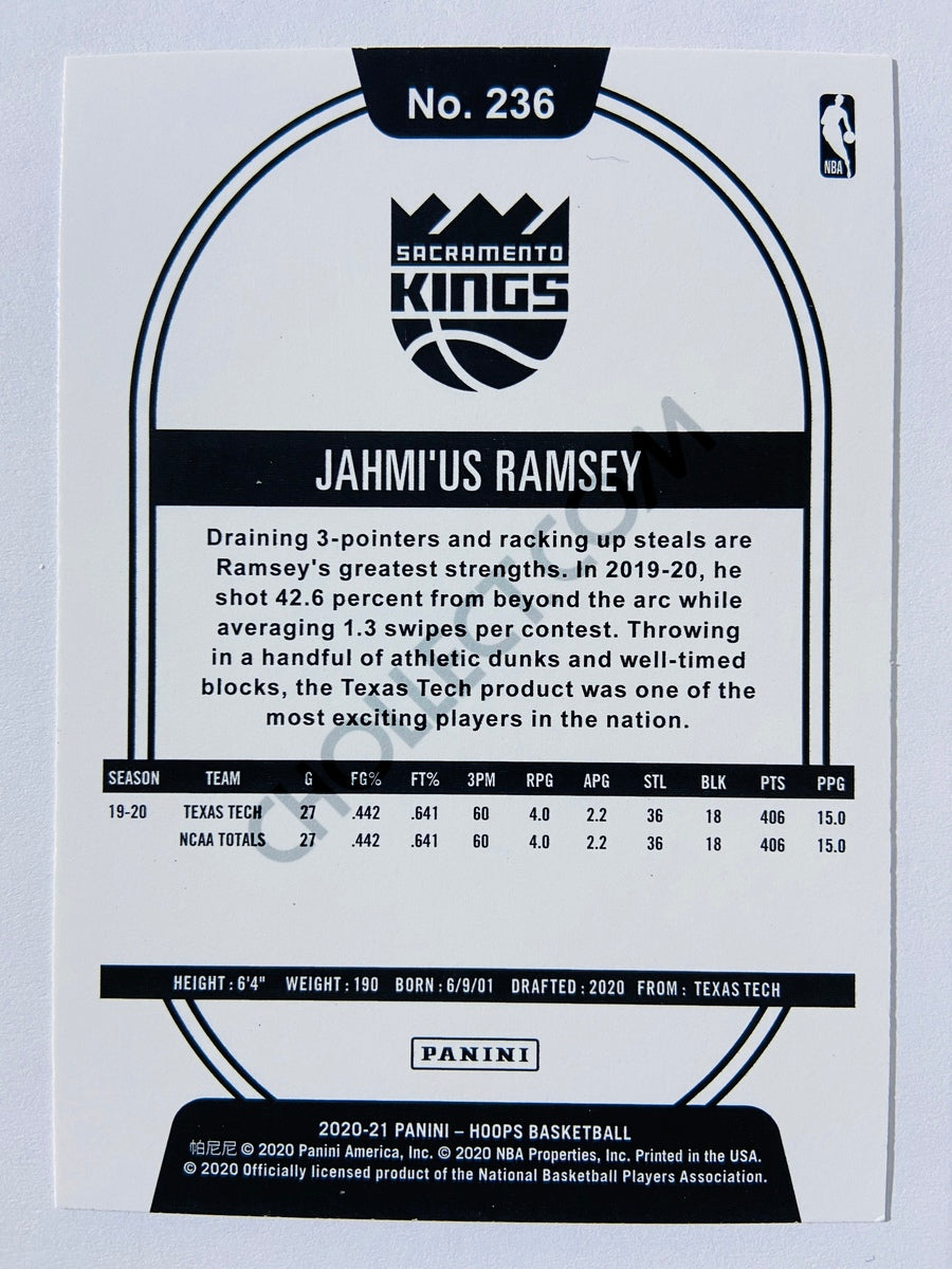 Jahmi'us Ramsey - Sacramento Kings 2020-21 Panini Hoops RC Rookie #236