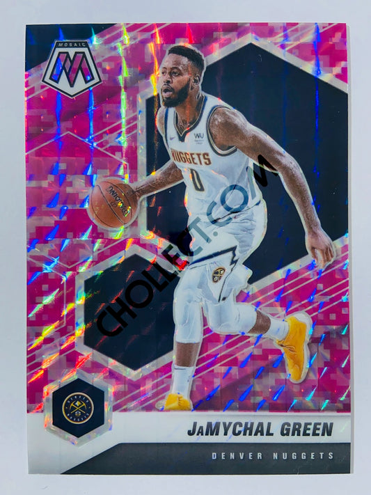 Jamychal Green – Denver Nuggets 2020-21 Panini Mosaic Pink Camo Parallel #122