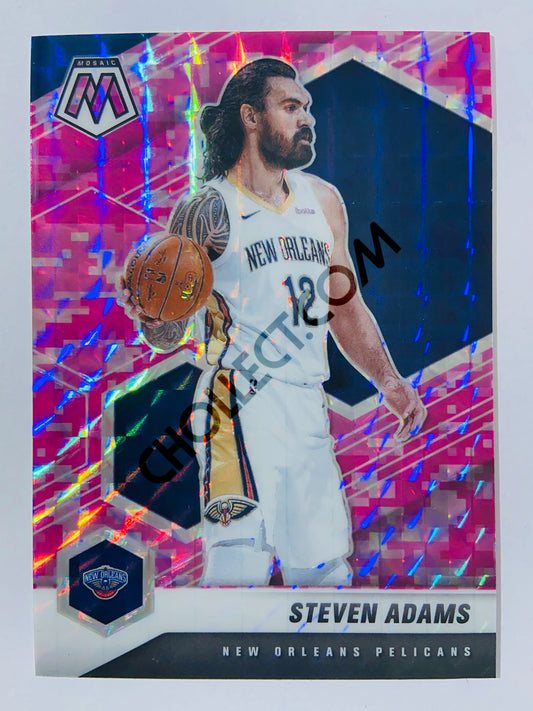Steven Adams – New Orleans Pelicans 2020-21 Panini Mosaic Pink Camo Parallel #179