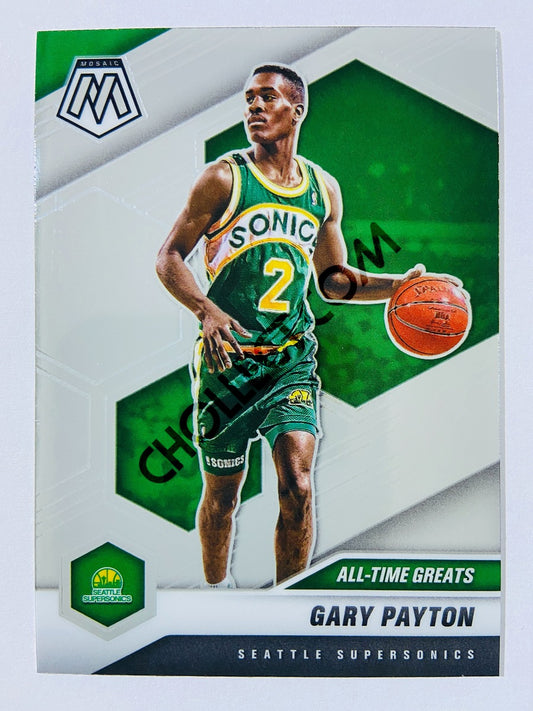 Gary Payton – Seattle Supersonics 2020-21 Panini Mosaic All Time Greats #291