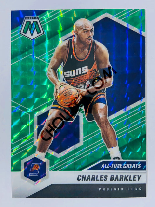 Charles Barkley – Phoenix Suns 2020-21 Panini Mosaic All Time Greats Green Parallel #281