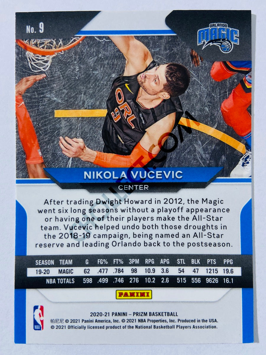 Nikola Vucevic - Orlando Magic 2020-21 Panini Prizm #9